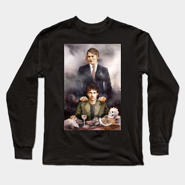 Hannibal 01 Long Sleeve T-Shirt by katjaskiewicz